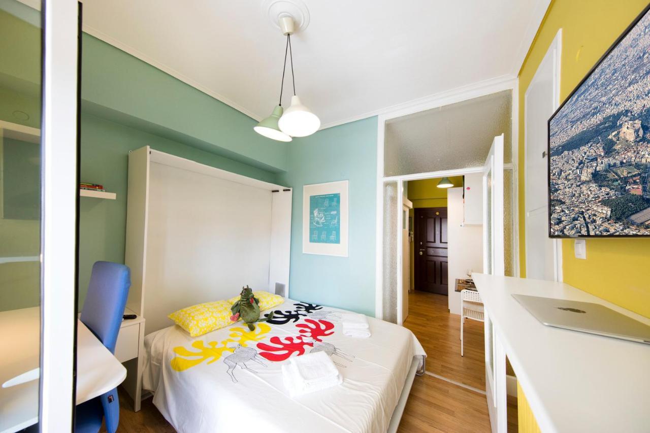 Startupper'S Pad In Real Athenian Neighbourhood Leilighet Eksteriør bilde