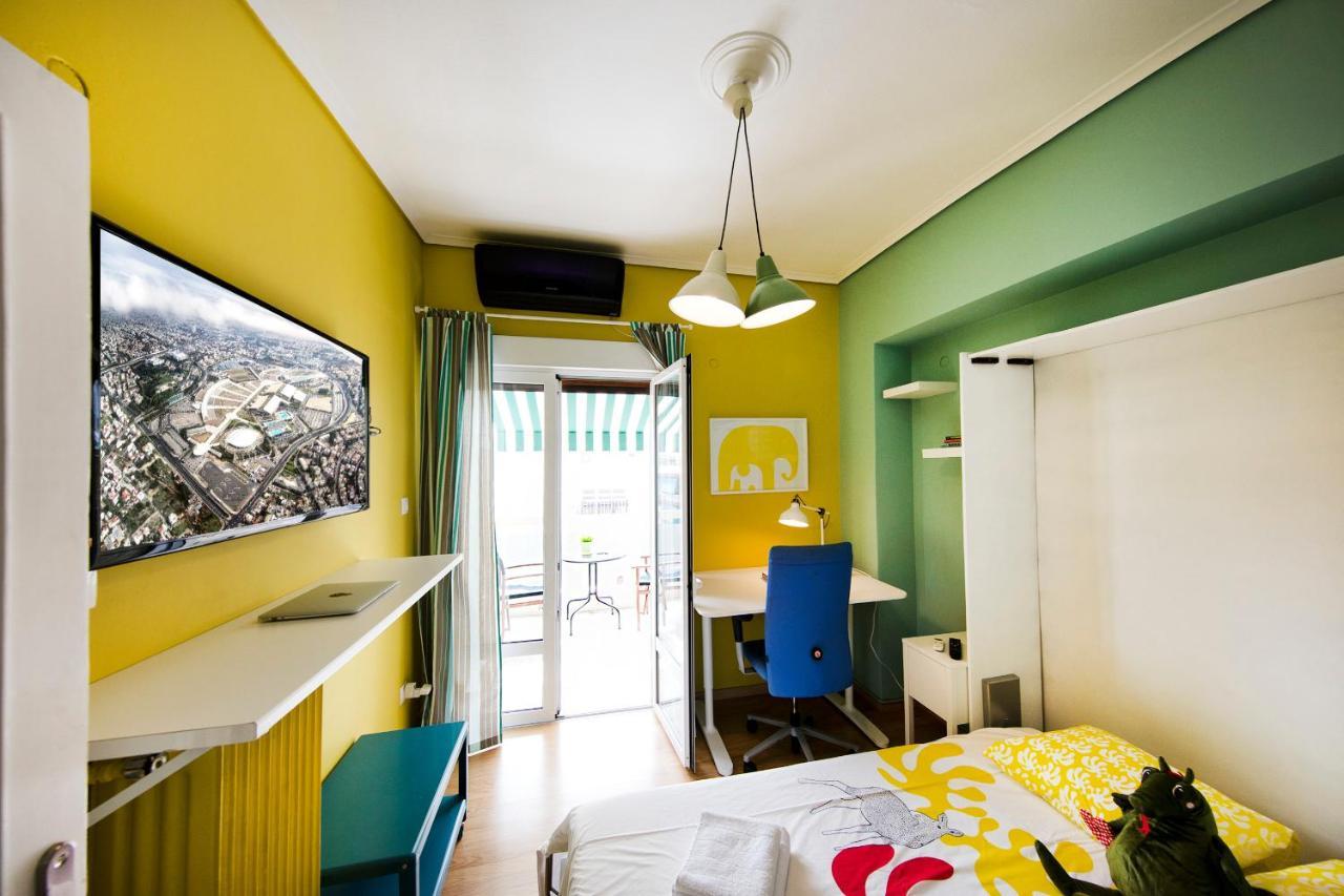 Startupper'S Pad In Real Athenian Neighbourhood Leilighet Eksteriør bilde